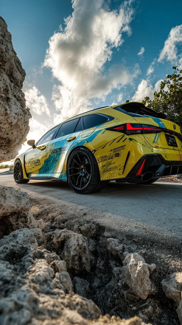 Futuristic Lexus Shooting Brake Car Design Photography