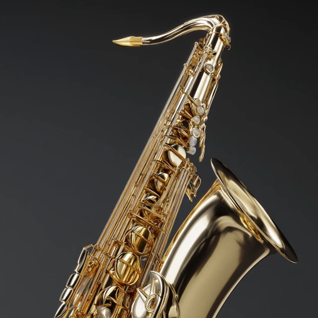 Golden Saxophone A Smooth Musical Instrument