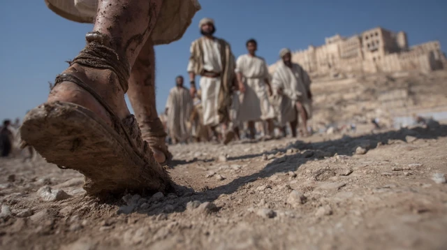 Ancient Israel Footsteps in a Ruined City