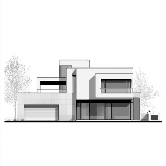 Modern Two Story House Architectural Design