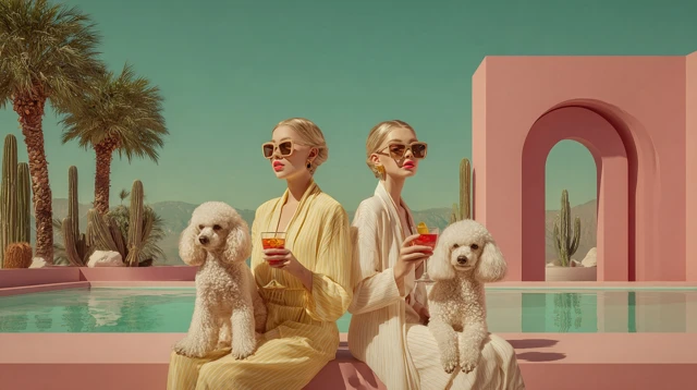 Mid Century Modern Palm Springs Poolside Glamour