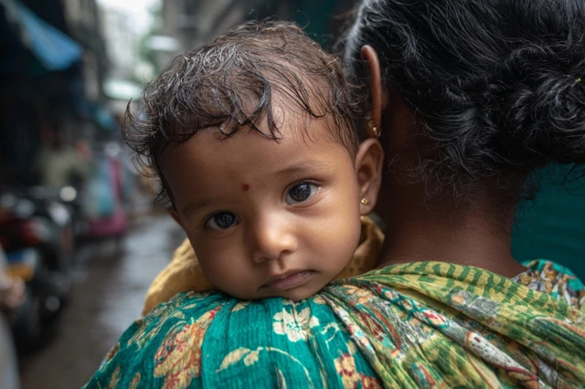 Indian Baby Portrait in Kolkata