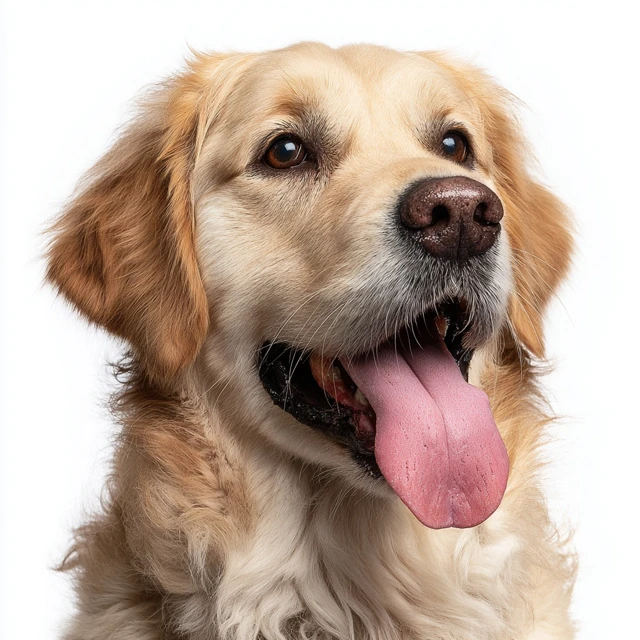 Golden Retriever Happy Dog Headshot Photo