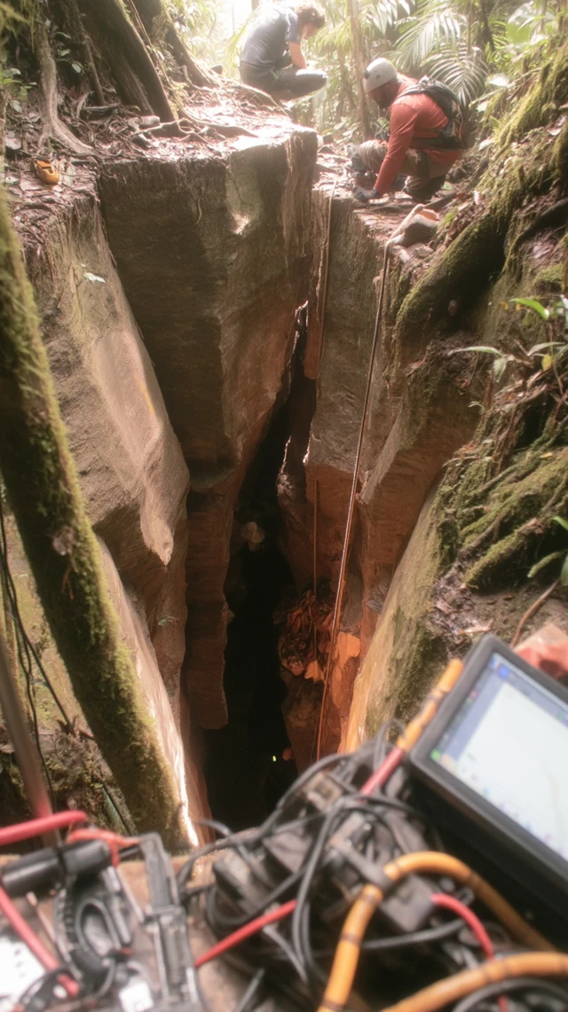 Deep Earth Rift In Rainforest Research Expedition