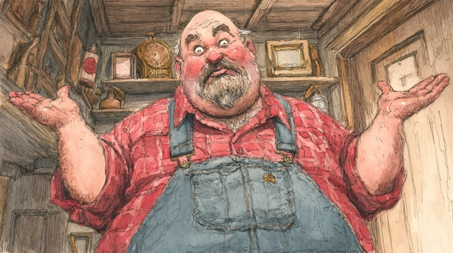 1920s Truck Driver Caricature Comics Art