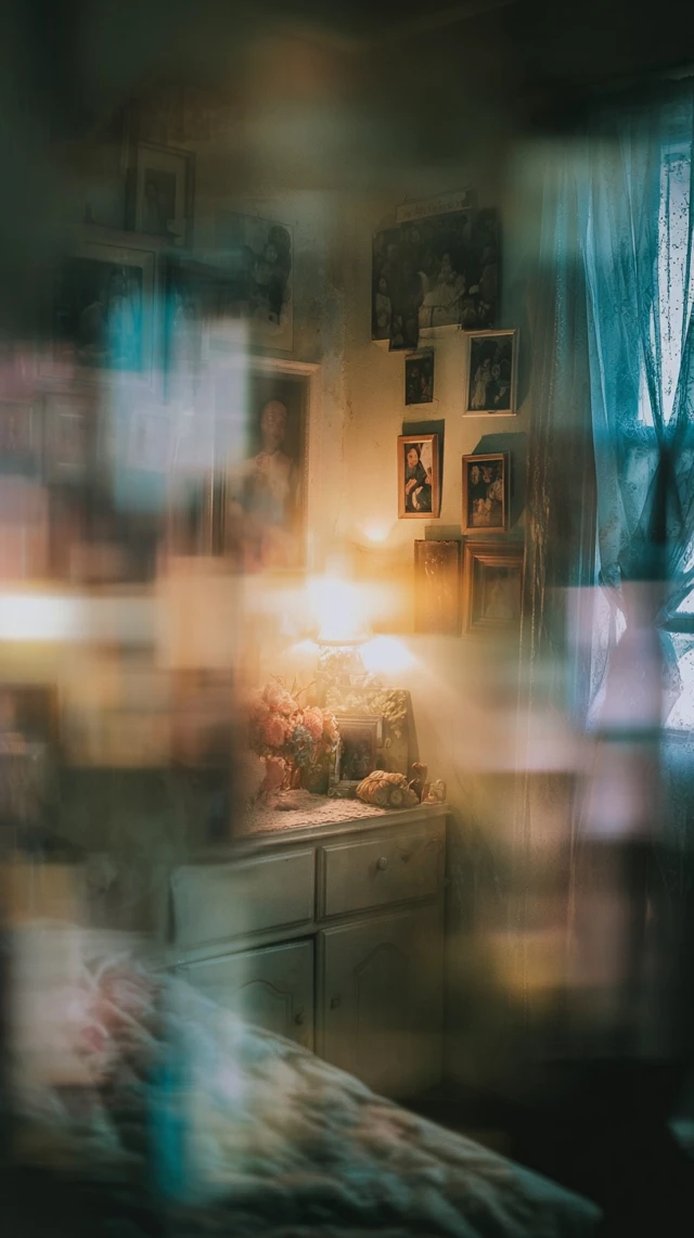Nostalgic Childhood Room Faded Memories Warm Tones