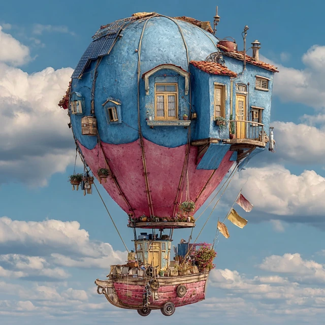 Solar Powered Hot Air Balloon Fantasy Dream