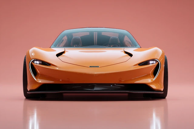 Futuristic McLaren Hypercar in Papaya Orange