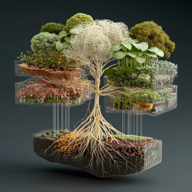 Plant Structure Exploded View Science Diagram