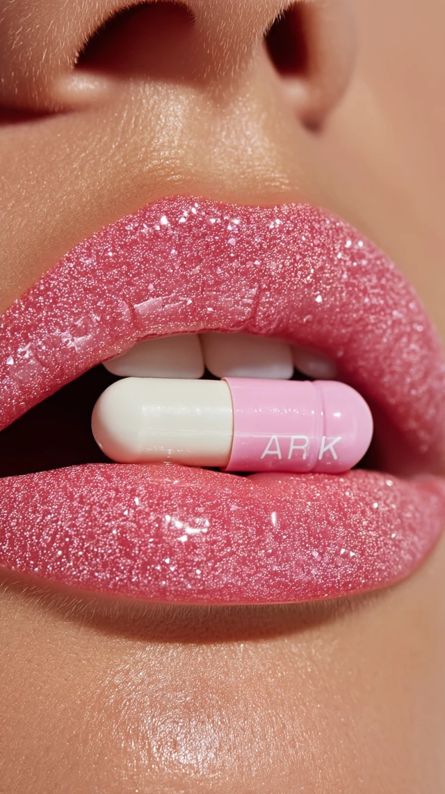 Lip Gloss and Pill: Product Photography