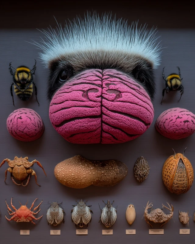 Exotic Specimen Display Biopunk Nature Exhibit