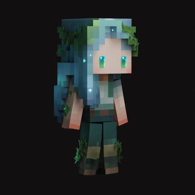 AquaLush Minecraft Skin Magical Water Adventurer