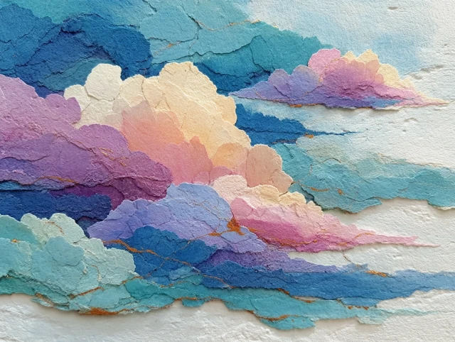 Dreamlike Watercolor Abstract Art Painting