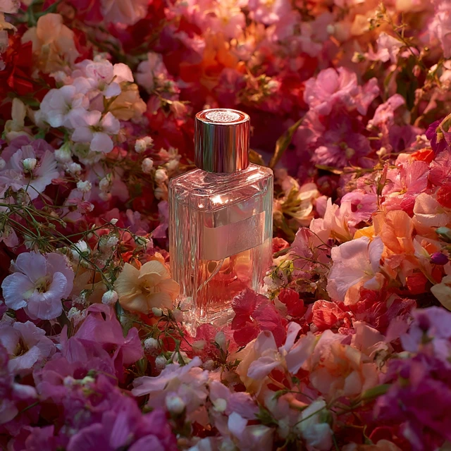 Perfume in Flowers Floral Fragrance Advertisement