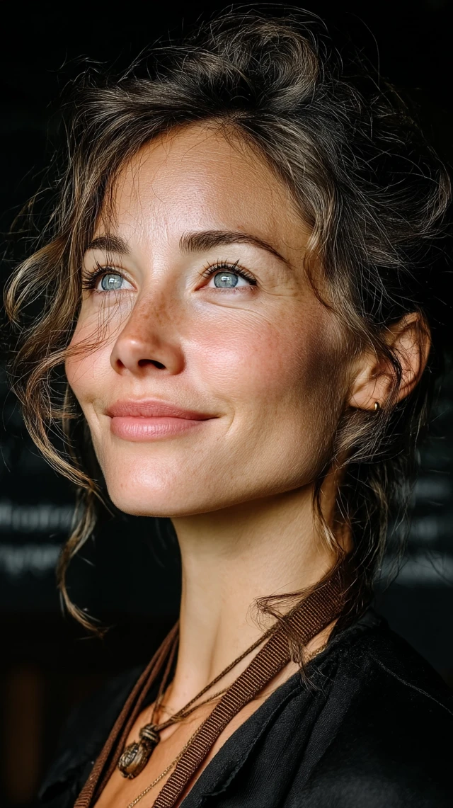 Womans Portrait: Moody Close-Up, Dramatic Lighting
