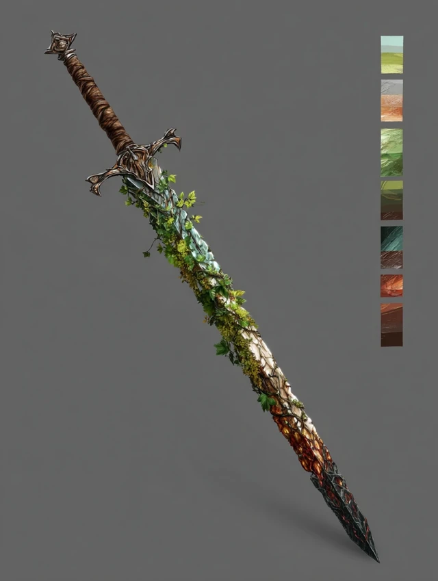 Two Tone Sword Concept Art Dungeons and Dragons