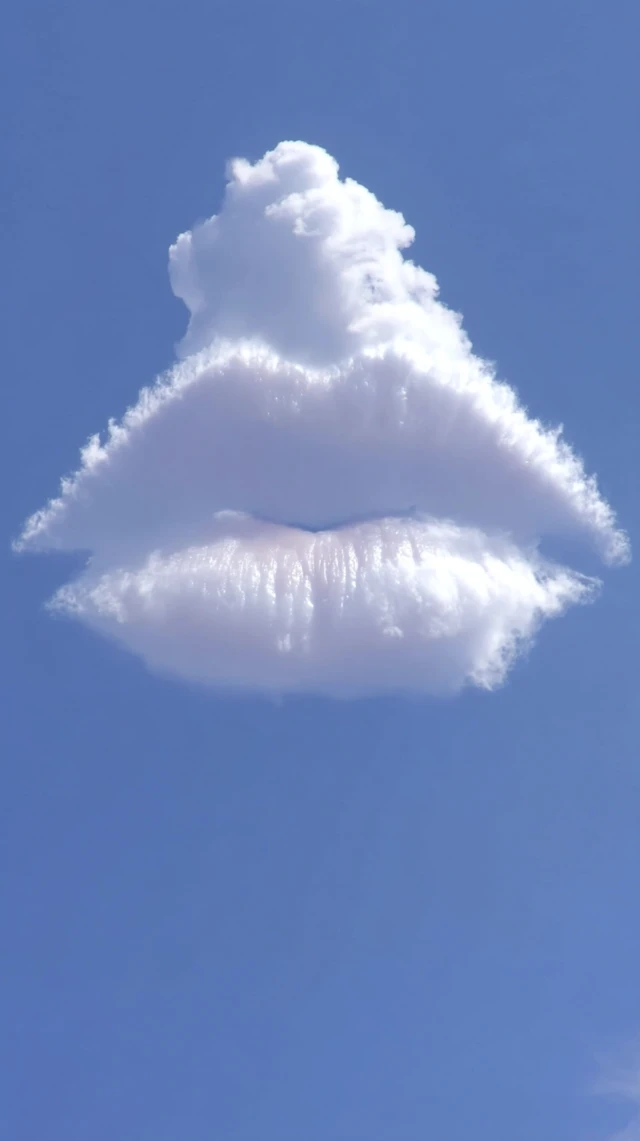 Kiss from the Clouds: Surreal Sky Lips