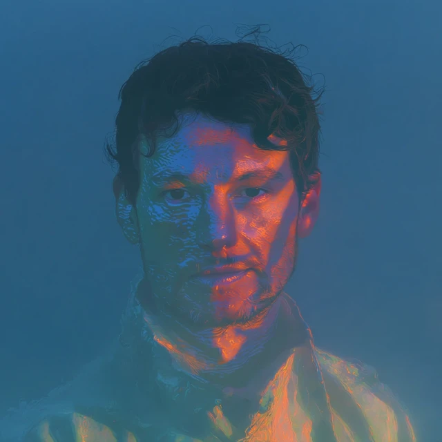 Portrait Illustration of a Man at Golden Hour