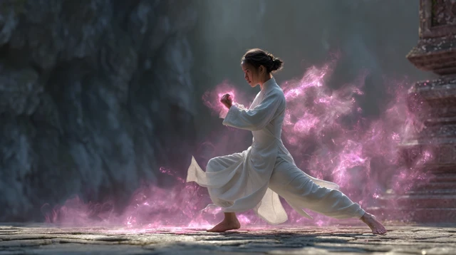 Vietnamese Martial Artist with Magical Energy
