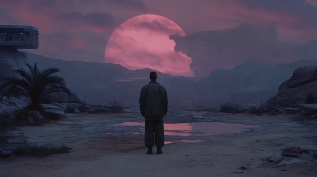 Palm Springs Cyberpunk Futuristic Film Still