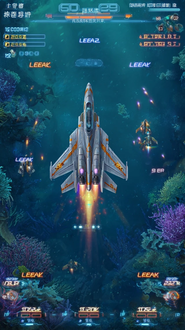 Deep Sea SciFi Shooter Game Art