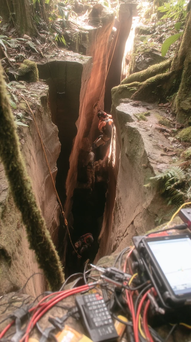 Deep Earth Rift In Rainforest Research Expedition