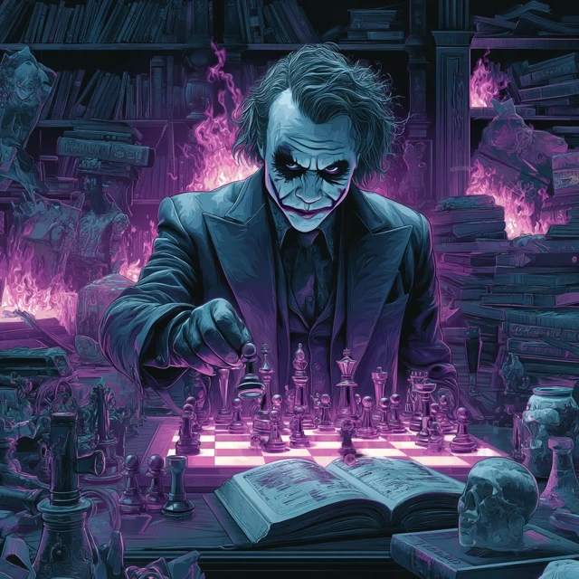 Joker Chess Game Cinematic Illustration