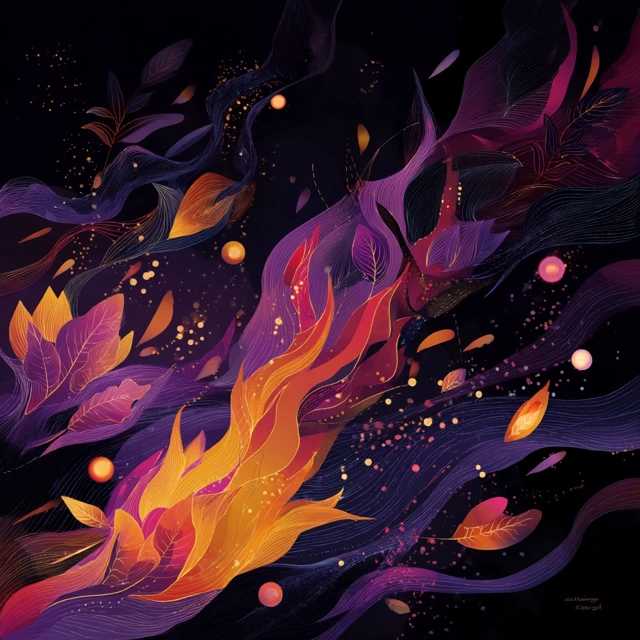Abstract Energetic Song Cover Tribal Mystical Art