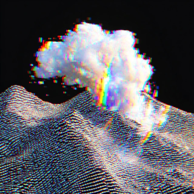 Holographic Portrait Digital Art