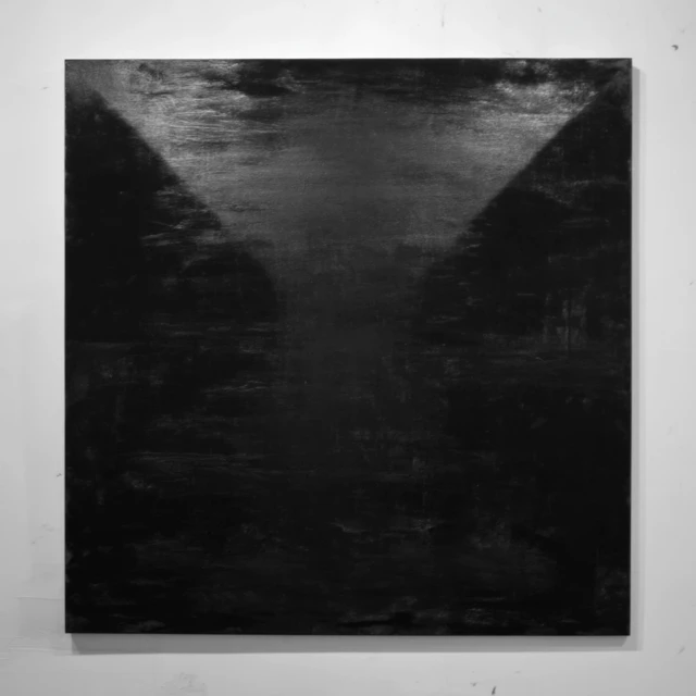 Abstract Black Oil Painting Texture