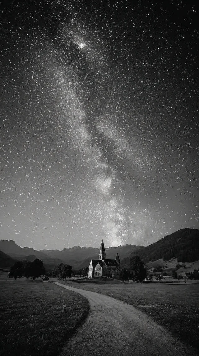 Starry Sky Zoom on a Bright Star