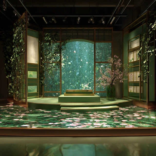 China Chic Bamboo Weaving Exhibition Design