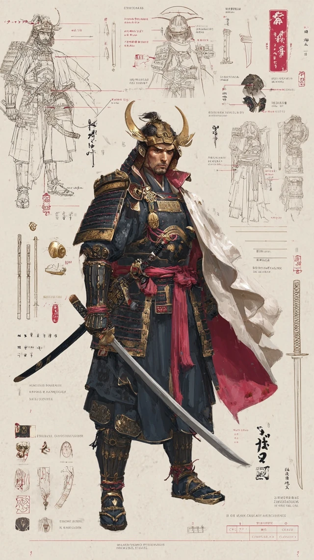 Japanese Warlord Oda Nobunaga Samurai Art