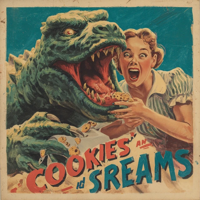 Cookies and Screams Vintage Horror Movie