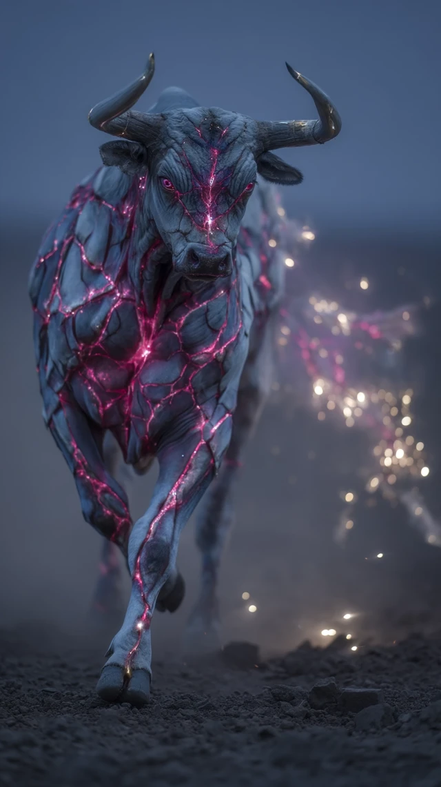 Earthquake Monster Cow Taiwan Night Scene