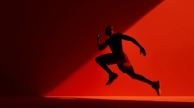 Basketball Player Silhouette Action Pose