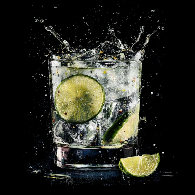 Gin Tonic Cocktail Refreshing Drink Poster