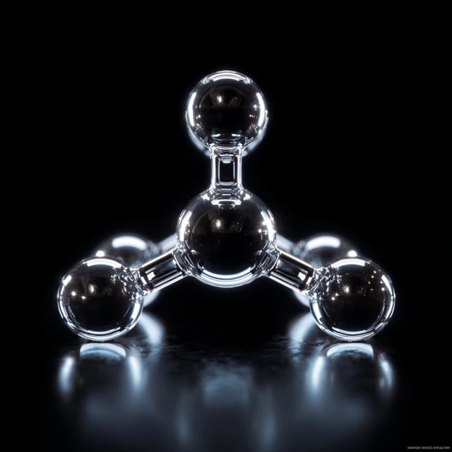 Formaldehyde Molecule 3D Icon HD Photography