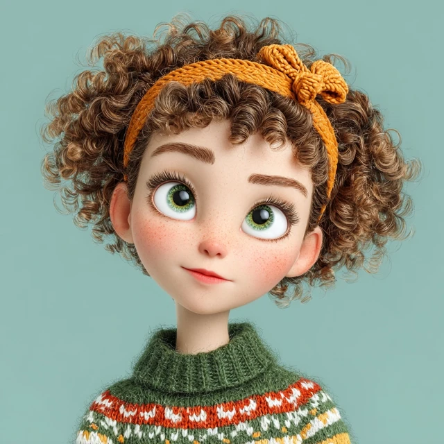 Cute Girl Portrait Painting