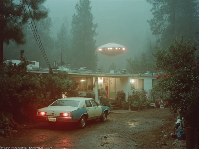 ETs Farewell A Retro SciFi Scene