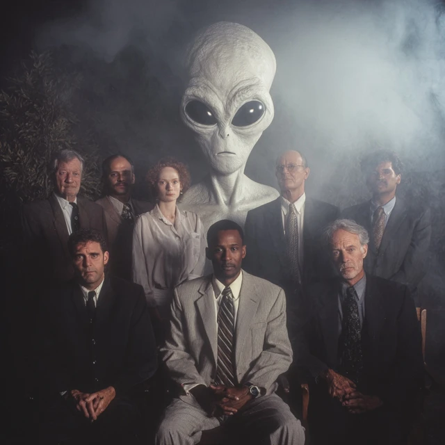 Alien Abduction Support Group 90s Photo