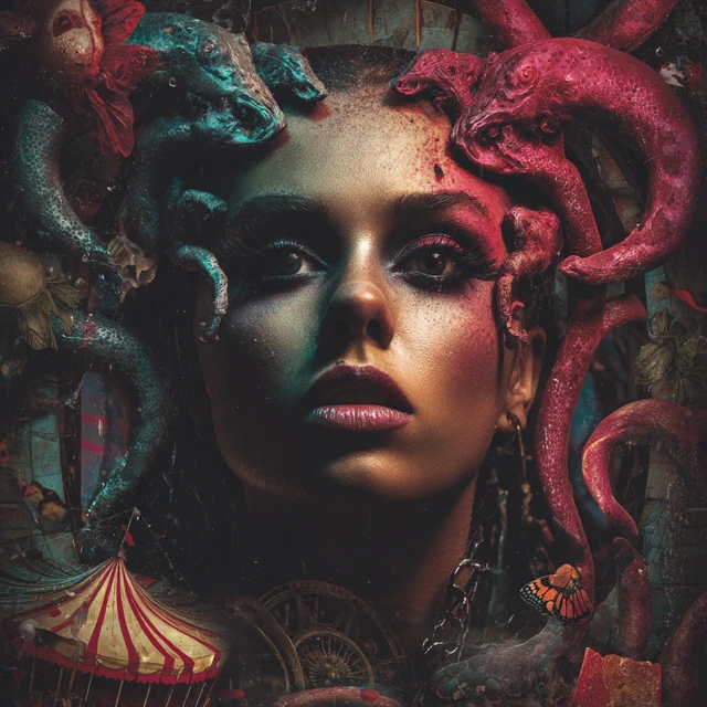 Creepy Circus Medusa Music Festival Poster Art
