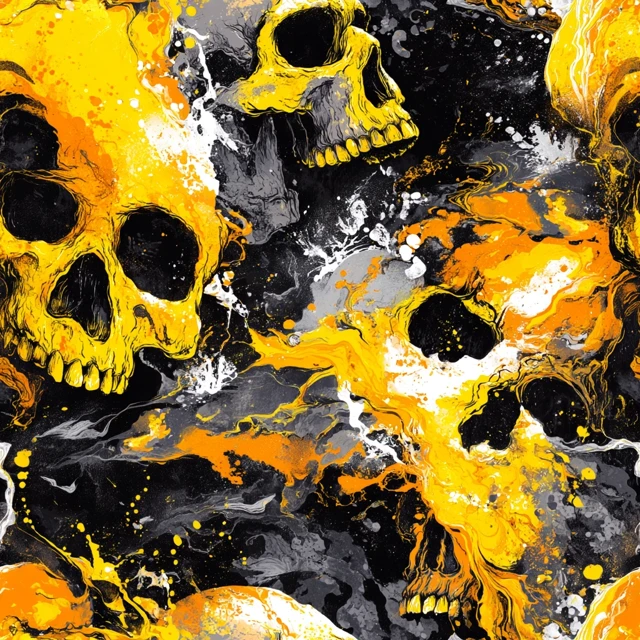 Liquid Skull Art Melted Surf Wax Abyssal Colors