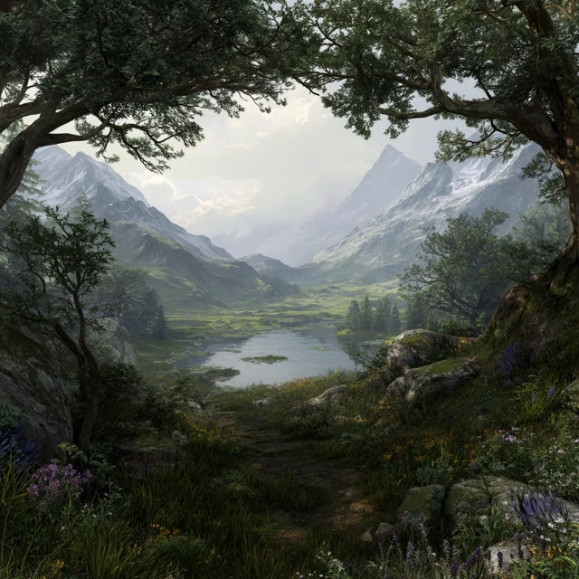 Mystical Fantasy Landscape 4K