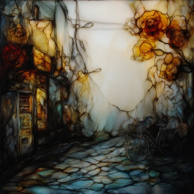 Magic Realism Alley: Roses, Bicycle, and Mystery