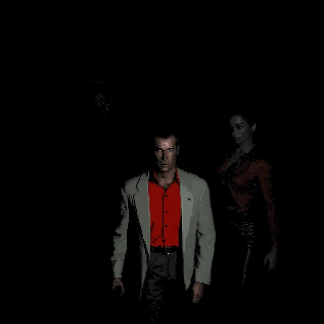PS1 Loading Screen Retro Pixelated Art