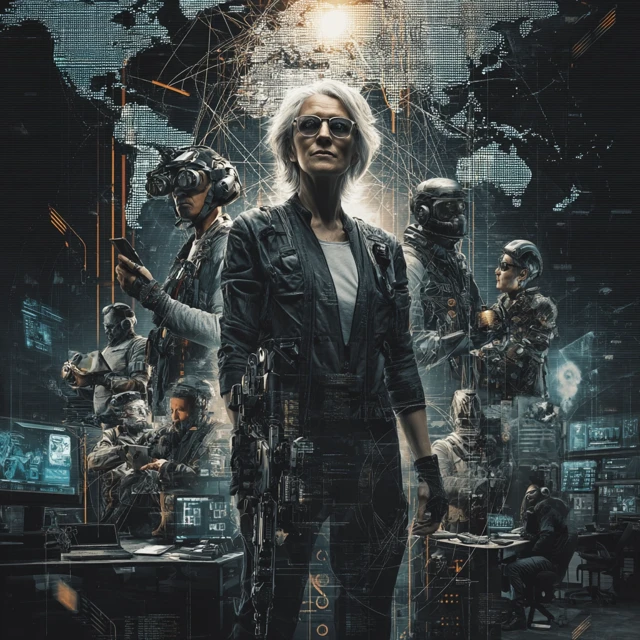 Tech Director and Elite Team SciFi Movie Poster