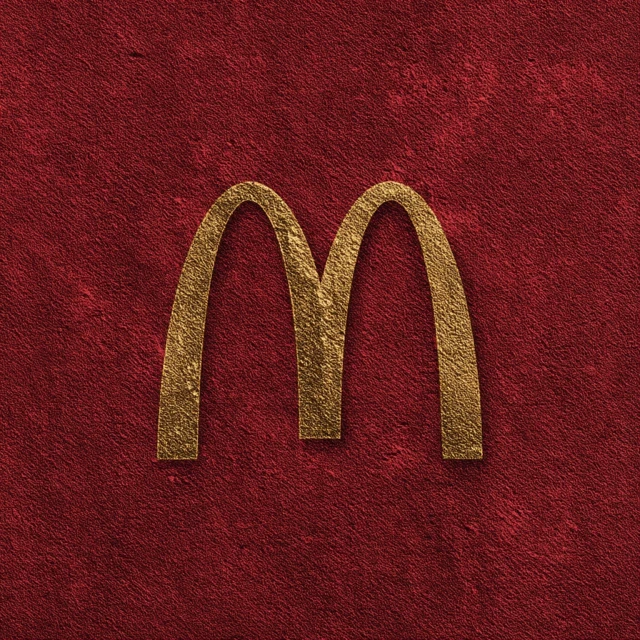McDonalds Logo Neon Style Illustration