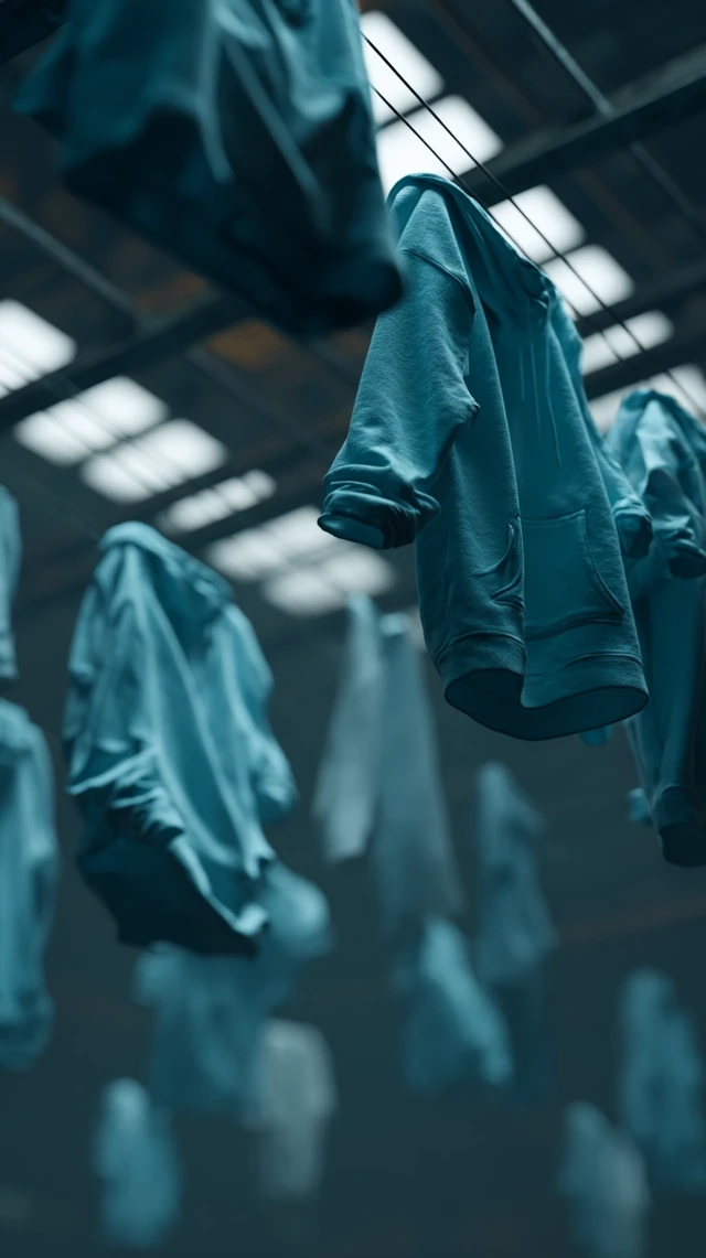 Factory Chaos Flying Hoodies Cinematic Shot