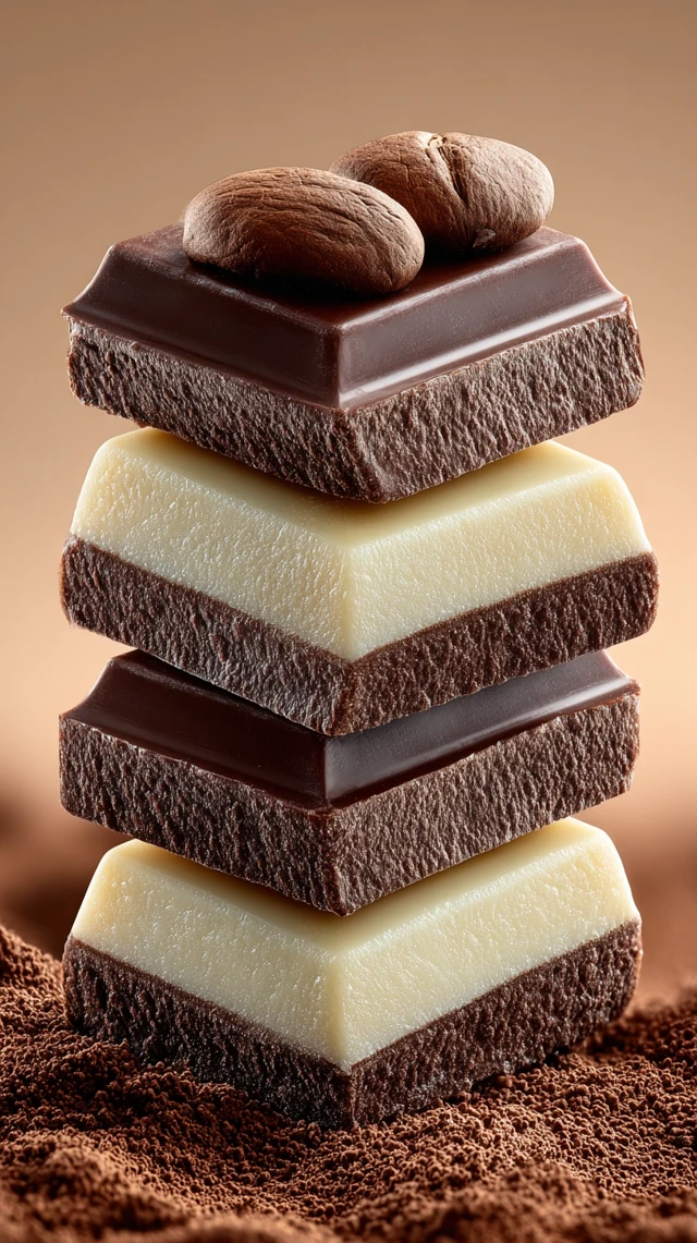Chocolate Bar Stack Delicious Dessert Food Image